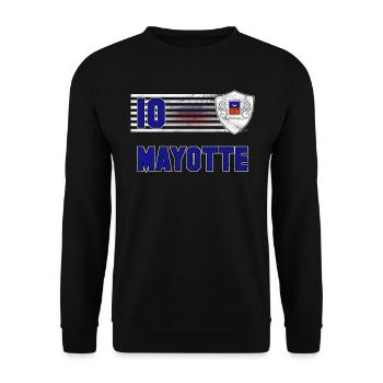 Mayotte - Unisex Sweatshirt - black - Front - Alina (178cm) & Michal (187cm)