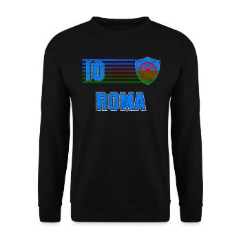 Roma - Unisex Sweatshirt - black - Front - Alina (178cm) & Michal (187cm)