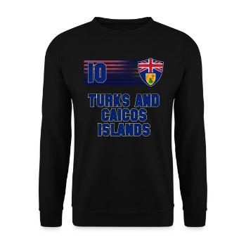 Turks et Caicos (Îles) - Sweat-shirt Unisexe - noir - Devant - Alina (178cm) & Michal (187cm)