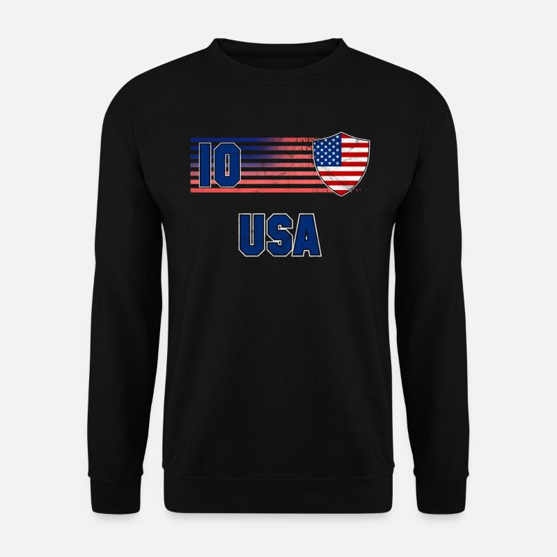 USA - Unisex Pullover - Schwarz