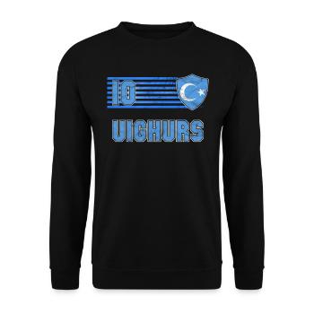 Ouïghours - Sweat-shirt Unisexe - noir - Devant - Alina (178cm) & Michal (187cm)