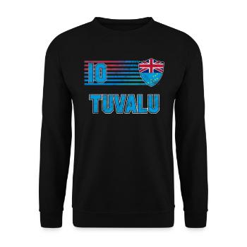 Tuvalu - Sweat-shirt Unisexe - noir - Devant - Alina (178cm) & Michal (187cm)
