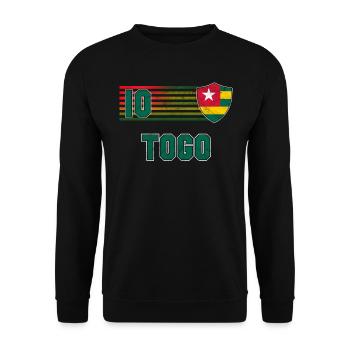 Togo - Unisex Sweatshirt - black - Front - Alina (178cm) & Michal (187cm)
