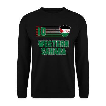 Western Sahara - Unisex Sweatshirt - black - Front - Alina (178cm) & Michal (187cm)
