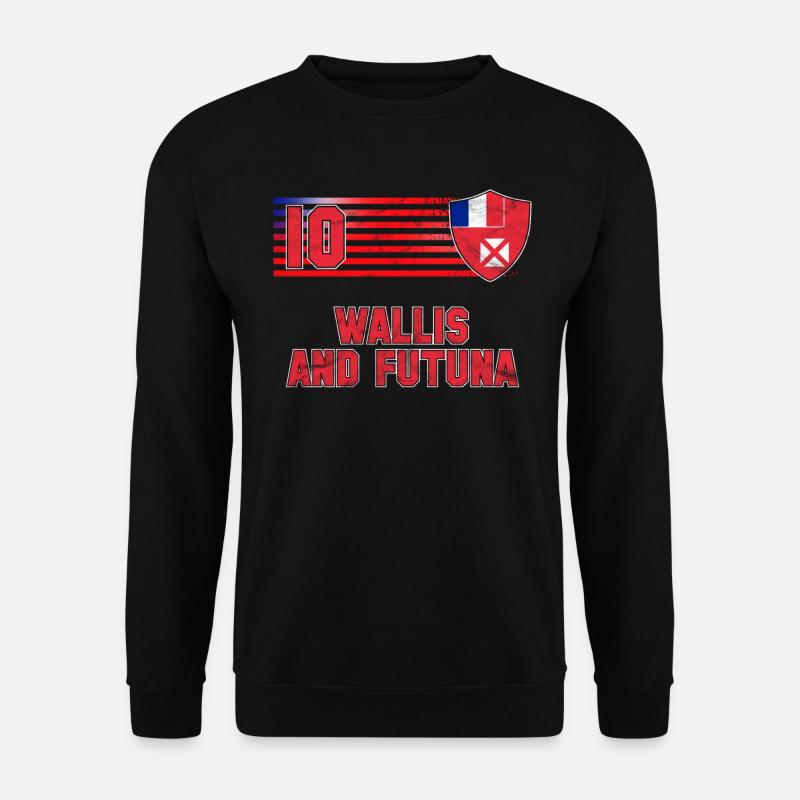 Wallis und Futuna - Unisex Pullover - Schwarz