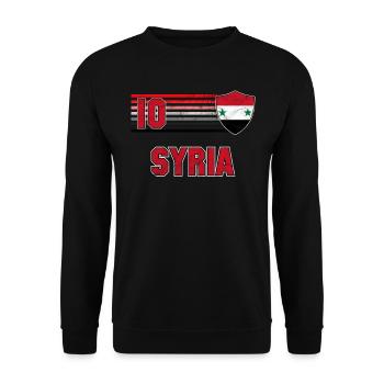 Syria - Unisex Sweatshirt - black - Front - Alina (178cm) & Michal (187cm)
