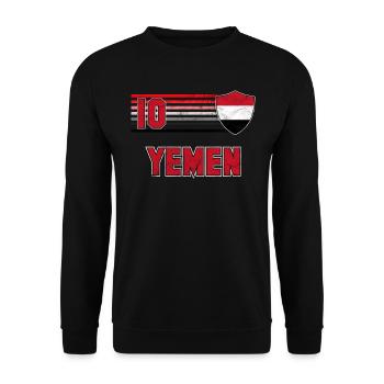 Jemen - Unisex Pullover - Schwarz - Vorne - Alina (178cm) & Michal (187cm)