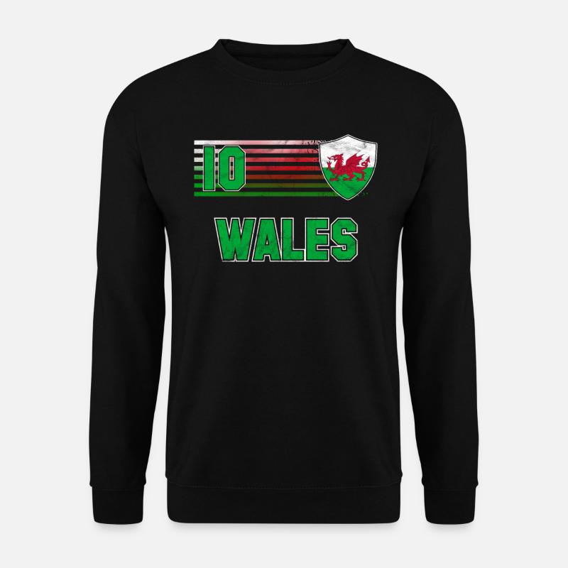 Wales - Unisex Pullover - Schwarz
