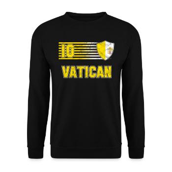 Vatican - Unisex Sweatshirt - black - Front - Alina (178cm) & Michal (187cm)