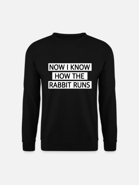 Jetzt weiß ich wie der Hase läuft! DENGLISCH - Unisex Pullover - Schwarz