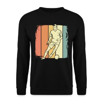 Fußballer - Unisex Pullover - Schwarz - Vorne - Alina (178cm) & Michal (187cm)