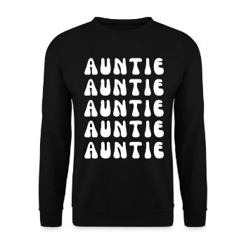 AUNTIE - Unisex Sweatshirt - black - Front - Alina (178cm) & Michal (187cm)