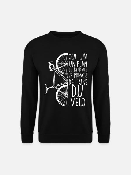 Plan De Retraite Vélo Cadeau Homme Ou Femme - Sweat-shirt Unisexe - noir