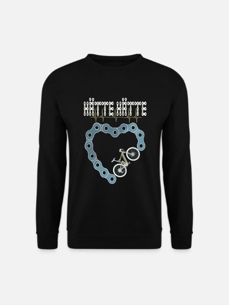 HÄTTE HÄTTE FAHRRADKETTE FAHRRD - Unisex Pullover - Schwarz