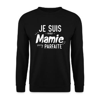 Je suis une mamie very parfaite - Sweat-shirt Unisexe - noir - Devant - Alina (178cm) & Michal (187cm)