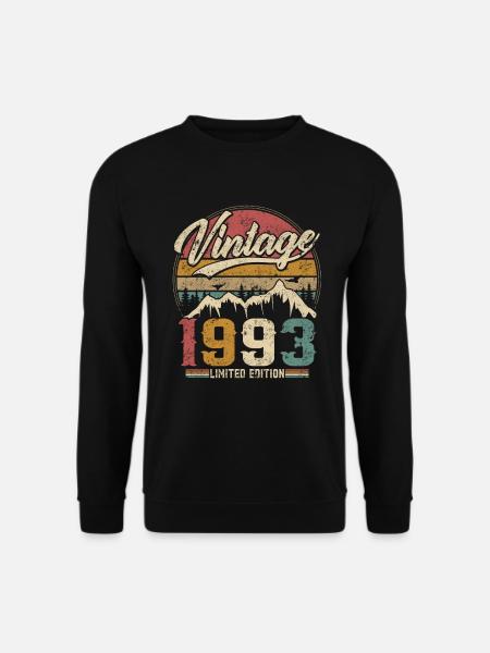 Vintage 1993 Limited Edition Geburtstagsgeschenk - Unisex Pullover - Schwarz