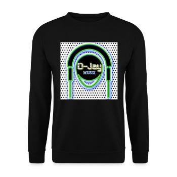 D-Jay MUSIX - Abbild - 2023 - Unisex Pullover - Schwarz - Vorne - Alina (178cm) & Michal (187cm)