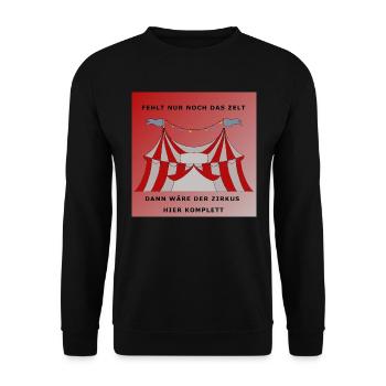 Zirkus1 - Unisex Pullover - Schwarz - Vorne - Alina (178cm) & Michal (187cm)