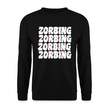 Glitched Zorbing Sport - Sweat-shirt Unisexe - noir - Devant - Alina (178cm) & Michal (187cm)