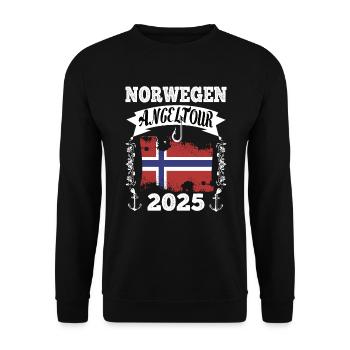 Norway Fishing Trip 2025 - Unisex Sweatshirt - black - Front - Alina (178cm) & Michal (187cm)