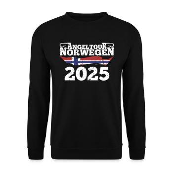 Norvège Pêche 2025 - Sweat-shirt Unisexe - noir - Devant - Alina (178cm) & Michal (187cm)