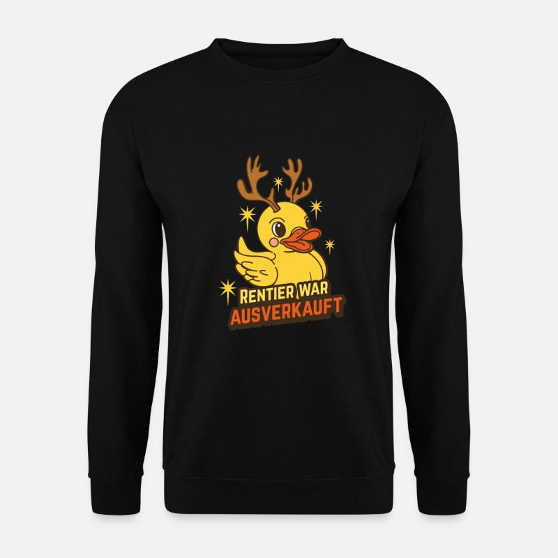 Rentier War Ausverkauft - Unisex Pullover - Schwarz
