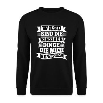 WASD sont les seules choses qui me touchent - Sweat-shirt Unisexe - noir - Devant - Alina (178cm) & Michal (187cm)