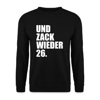 And Zack Again 26 Funny Darts - Unisex Sweatshirt - black - Front - Alina (178cm) & Michal (187cm)