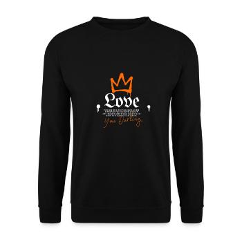 Streetwear Valentine - Unisex Sweatshirt - black - Front - Alina (178cm) & Michal (187cm)