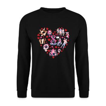 International Women's Day 2025 March 8 - Unisex Sweatshirt - black - Front - Alina (178cm) & Michal (187cm)