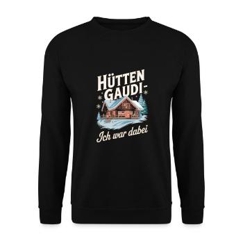 Skiurlaub 2025 Lustiges Apres Ski - Unisex Pullover - Schwarz - Vorne - Alina (178cm) & Michal (187cm)