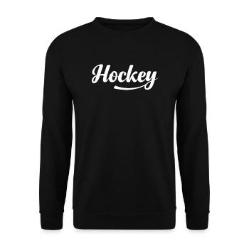 Hockey Fun Hockey - Unisex Sweatshirt - black - Front - Alina (178cm) & Michal (187cm)