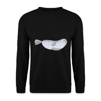 Robbe - Unisex Pullover - Schwarz - Vorne - Alina (178cm) & Michal (187cm)