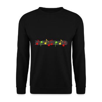 Reggae Musik Afrika Jamaica Rastafari - Unisex Pullover - Schwarz - Vorne - Alina (178cm) & Michal (187cm)