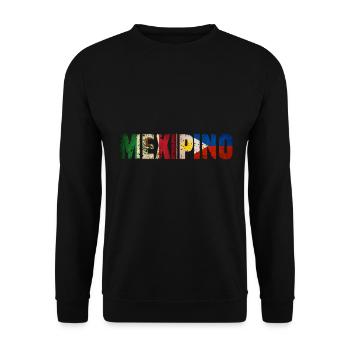 Mexipino Mexican Filipino American Heritage - Sweat-shirt Unisexe - noir - Devant - Alina (178cm) & Michal (187cm)