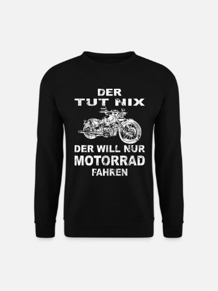 Motorrad Helm - Der tut nix - Unisex Pullover - Schwarz