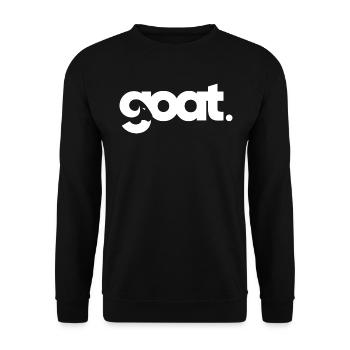 Goat - Greatest of all time - Unisex Sweatshirt - black - Front - Alina (178cm) & Michal (187cm)