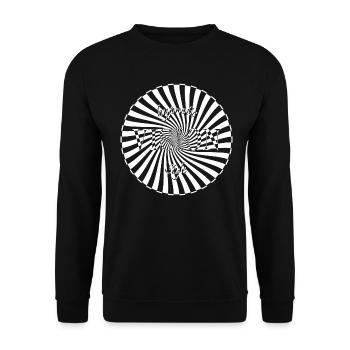 Hypnotic Vision Style - für dunklen Untergrund - Unisex Pullover - Schwarz - Vorne - Alina (178cm) & Michal (187cm)