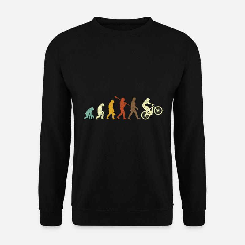 Mountainbike Evolution Vintage Evolution Fahrrad - Unisex Pullover - Schwarz