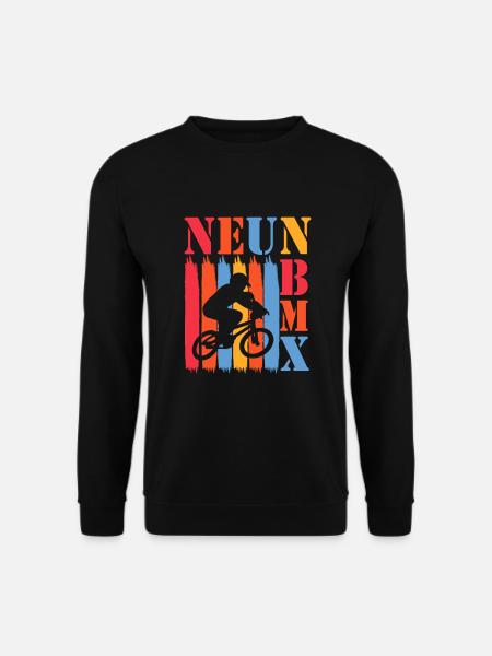 9 Jahre Bmx 9 Geburtstag Fahrrad Kindergeburtstag - Unisex Pullover - Schwarz