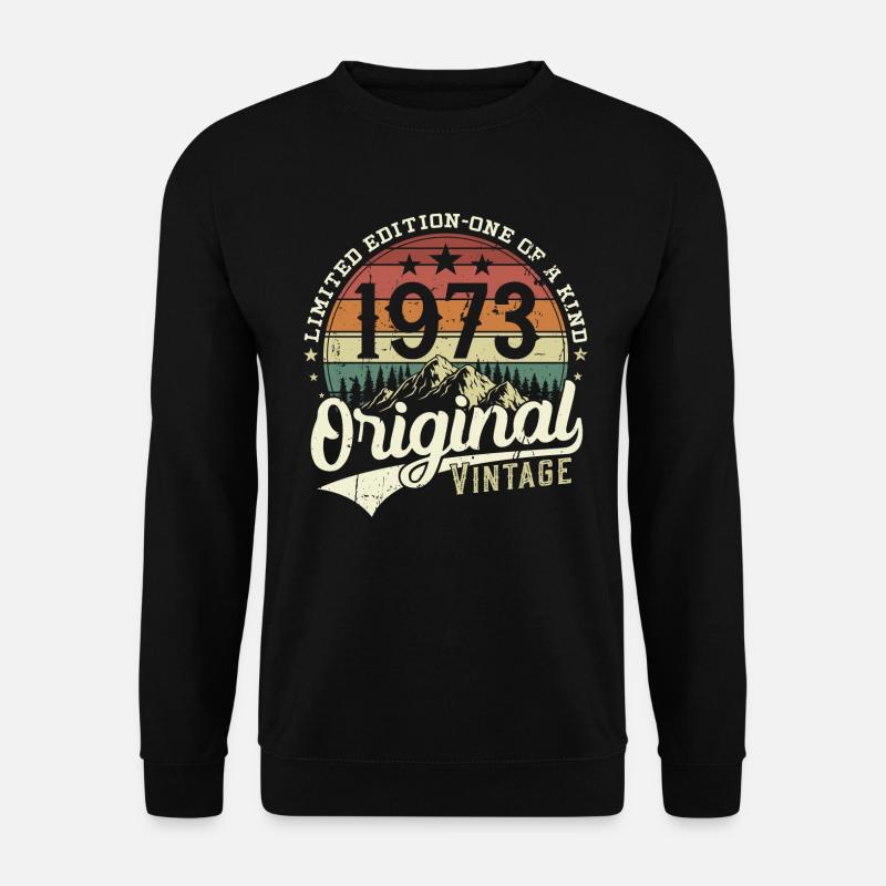 Original 1973 Jahrgang Vintage Geburtstag Geschenk - Unisex Pullover - Schwarz