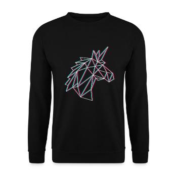 Unicorn bends - Unisex Sweatshirt - black - Front - Alina (178cm) & Michal (187cm)