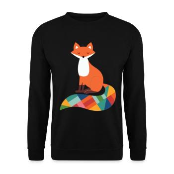 Fuchs - Unisex Pullover - Schwarz - Vorne - Alina (178cm) & Michal (187cm)