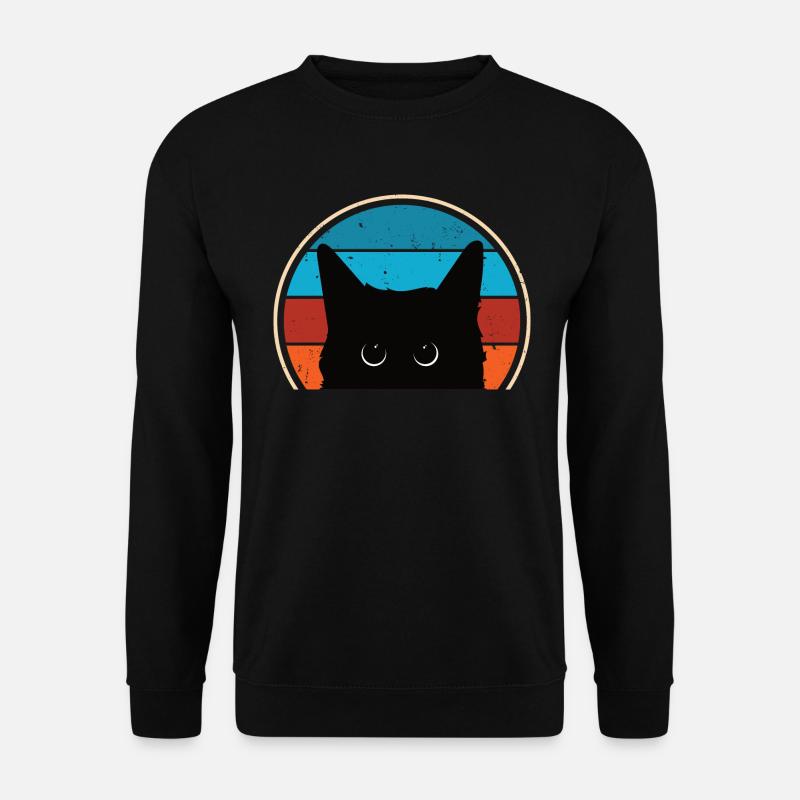 Funny Cat Look - Unisex Sweatshirt - black