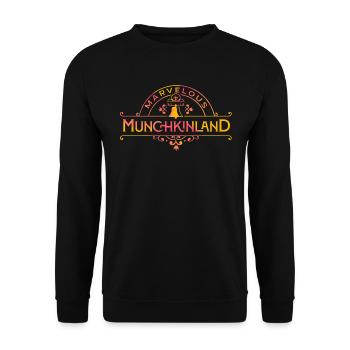 Wicked Design Marvelous Munchkinland - Unisex Sweatshirt - black - Front - Alina (178cm) & Michal (187cm)