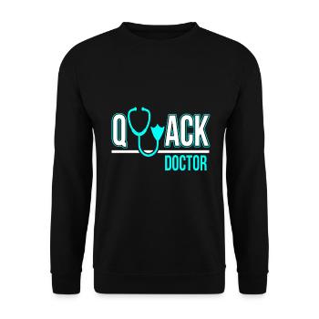 duck - Unisex Sweatshirt - black - Front - Alina (178cm) & Michal (187cm)