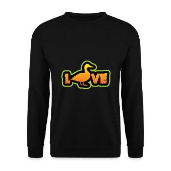 Canard canard cadeau oiseau canard - Sweat-shirt Unisexe - noir - Devant - Alina (178cm) & Michal (187cm)