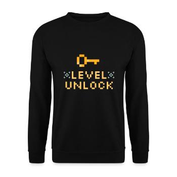 Niveau de jeu en hausse - Sweat-shirt Unisexe - noir - Devant - Alina (178cm) & Michal (187cm)