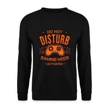 Gaming Gamer Gaming Mode - Unisex Sweatshirt - black - Front - Alina (178cm) & Michal (187cm)