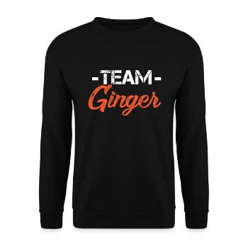 Team Ginger - Unisex Sweatshirt - black - Front - Alina (178cm) & Michal (187cm)